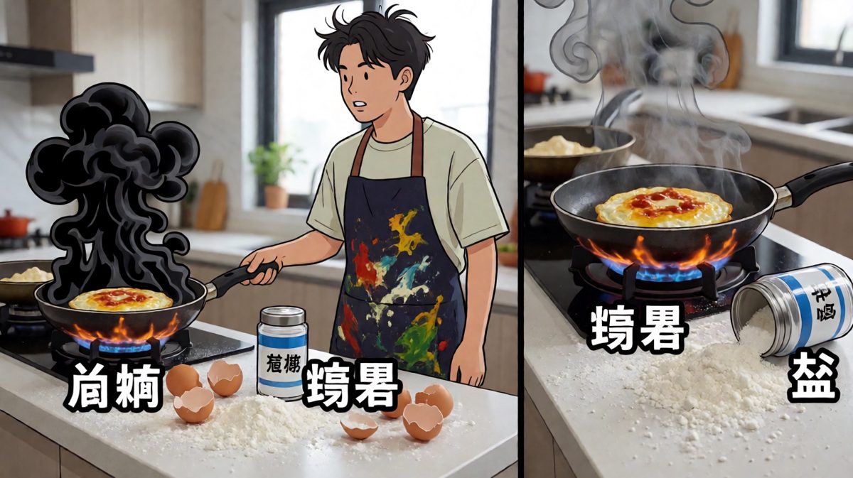 看菜谱之后：问题不大，再试试……