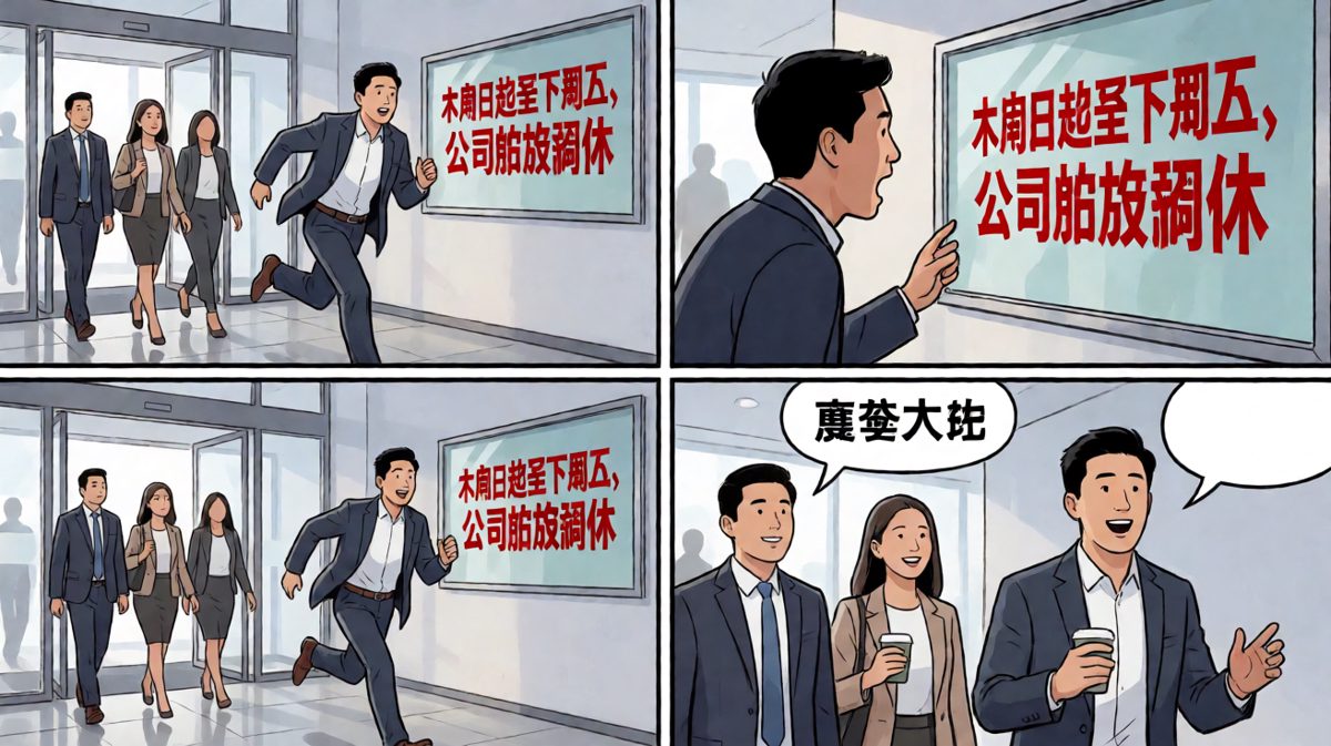 狂奔到公司发现今天是周日