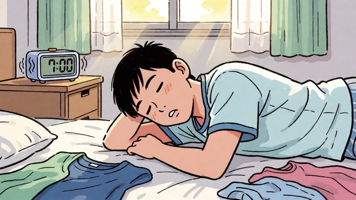 闹钟响了，打工人还在沉睡