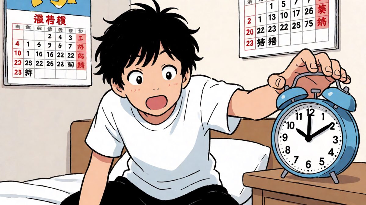 糟了！要迟到了！
