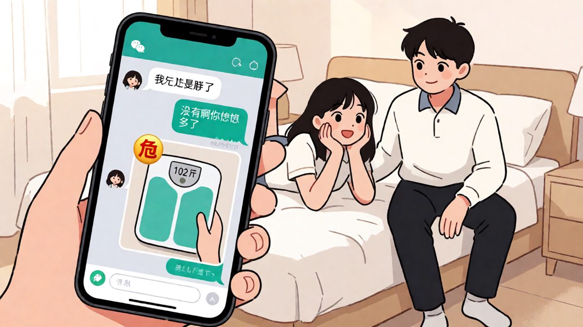 我是不是胖了 → 危