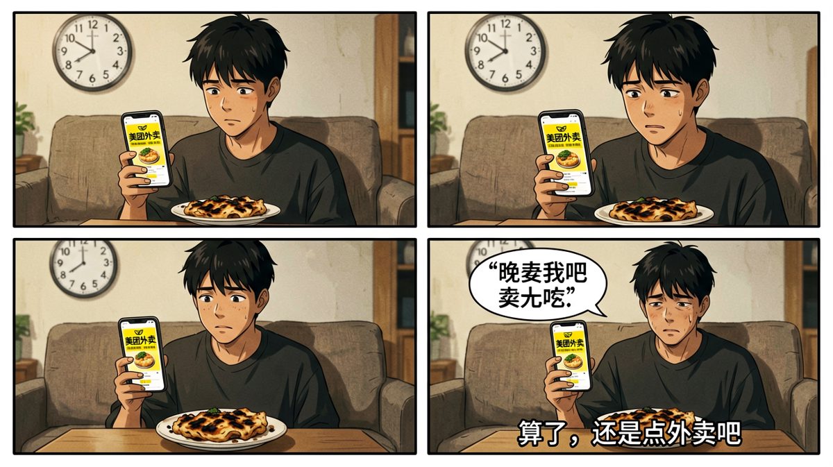 最终选择：外卖真香