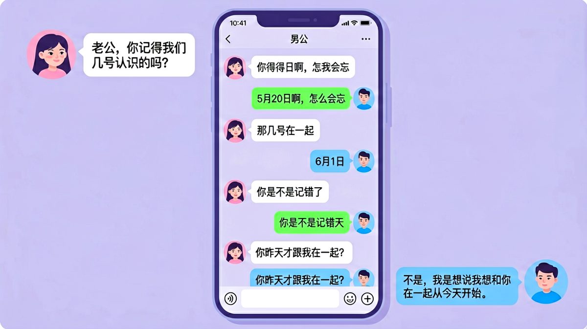 纪念日危机全靠急智化解