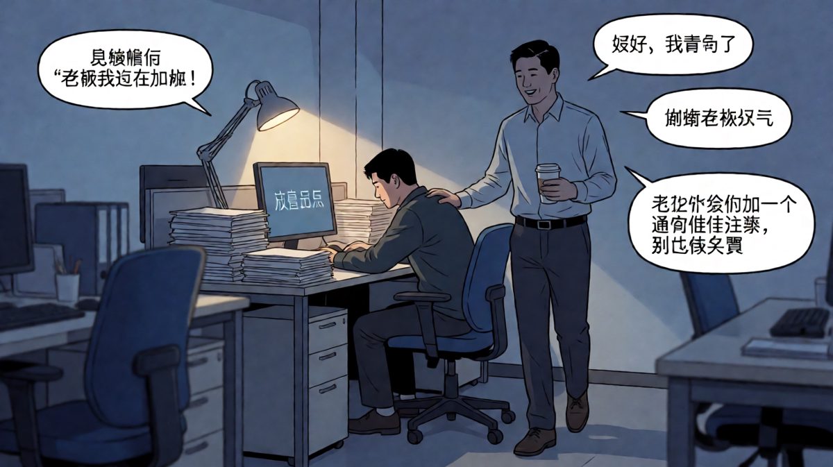 熬夜加班求认可？老板反手加薪柴