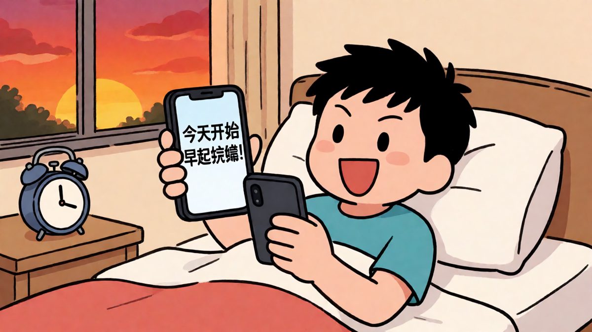 立下 Flag：今天一定早起！