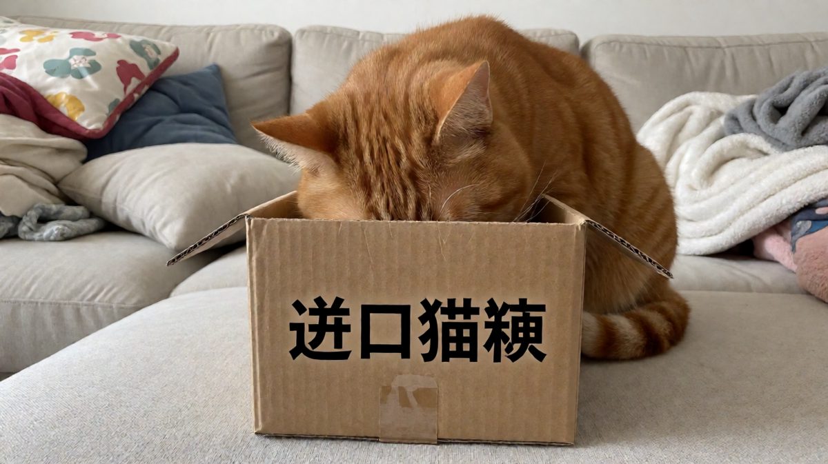 当猫粮袋变成了棺材，它还在用力表演“挣脱束缚”