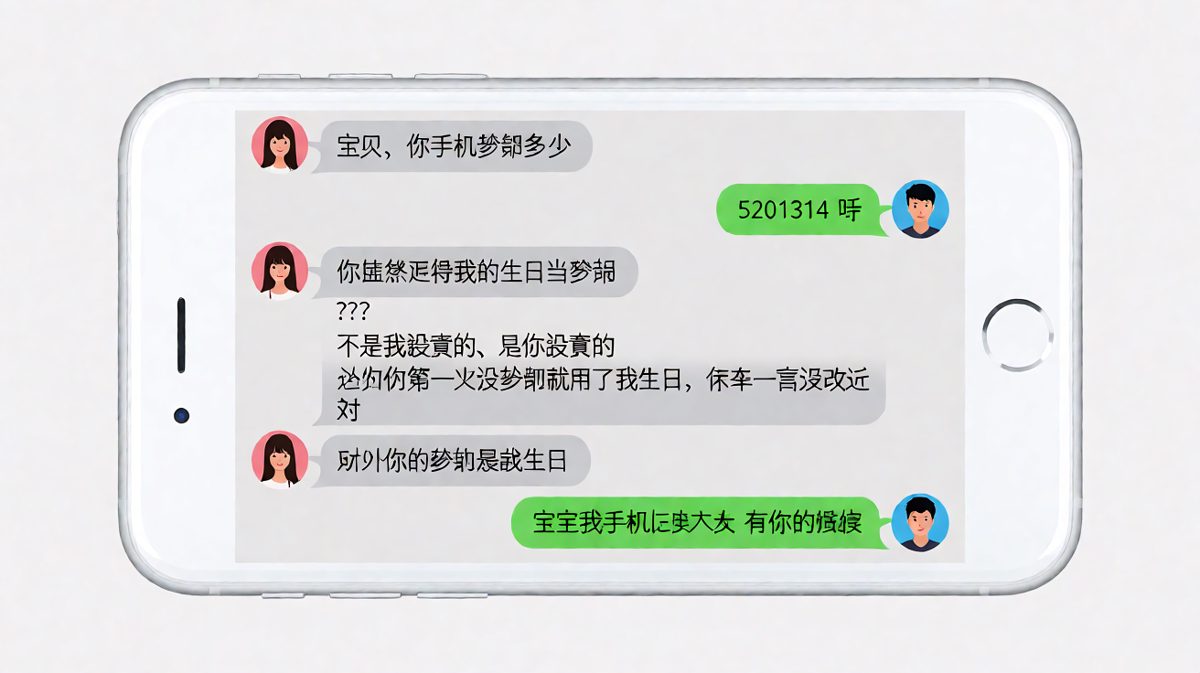 你以为他记得你生日当密码，其实他用的就是你的密码。