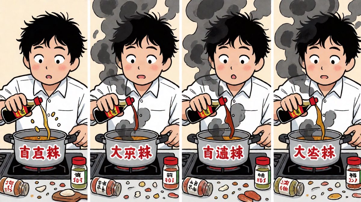 放调料的瞬间——好像哪里不对！