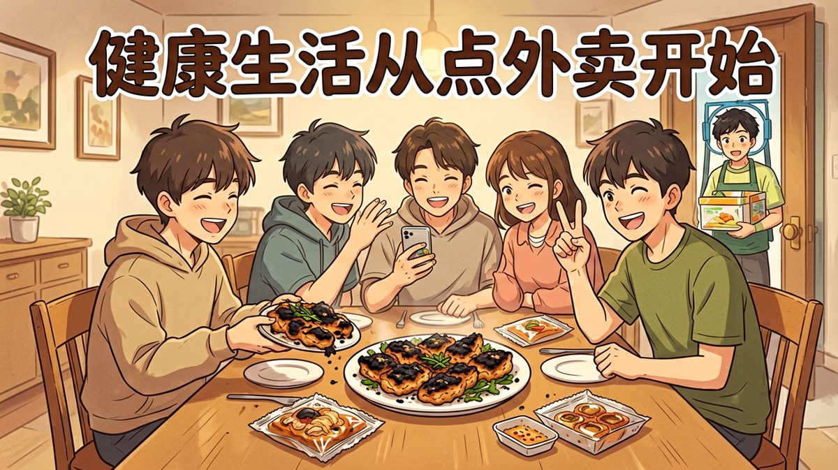 圆满结局：认命点外卖，健康生活从放弃开始