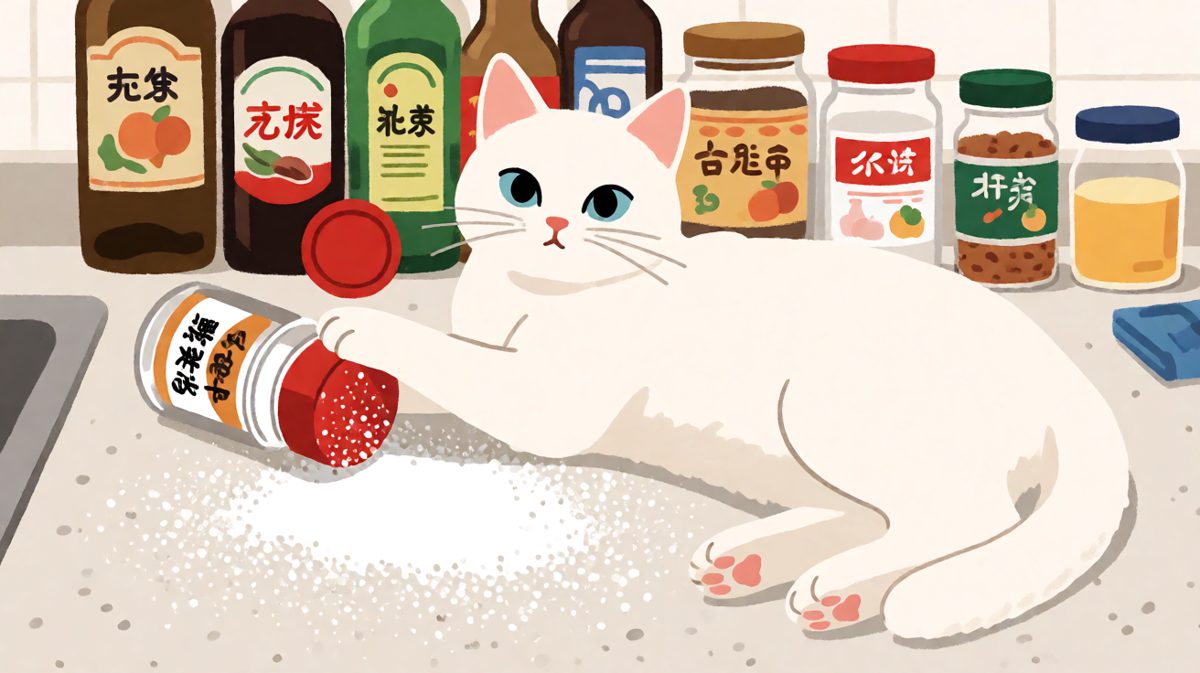 猫：不是我！是盐先动的手！