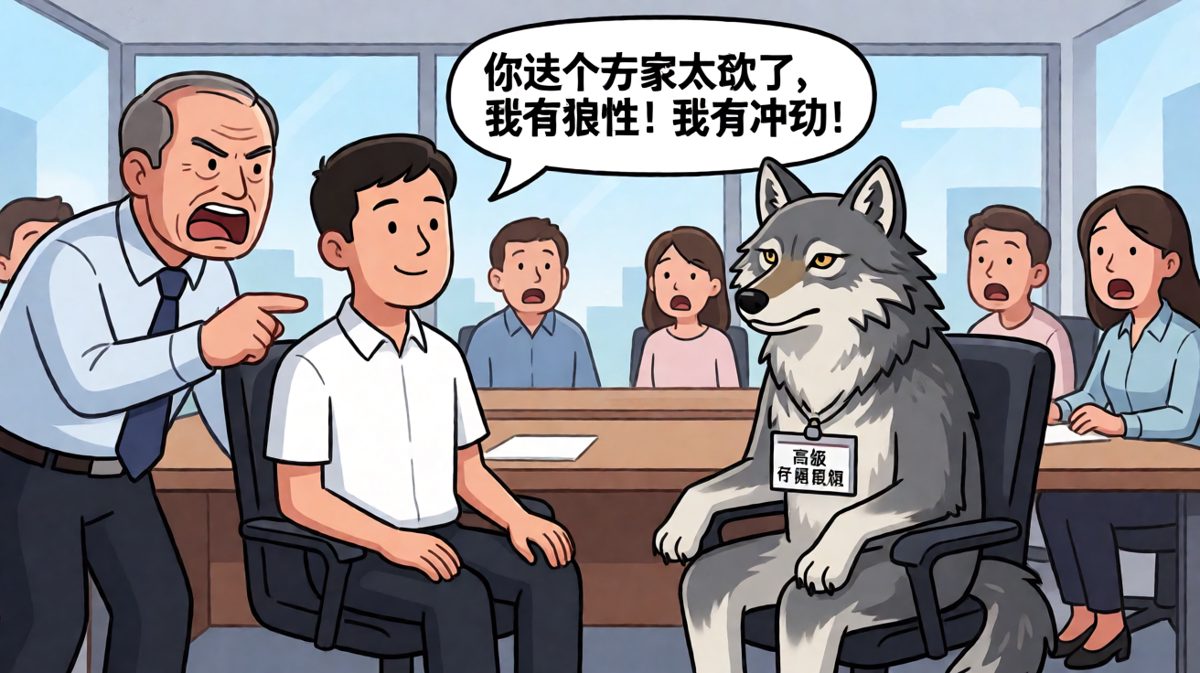 老板：要狼性！员工：给您请了只真狼。