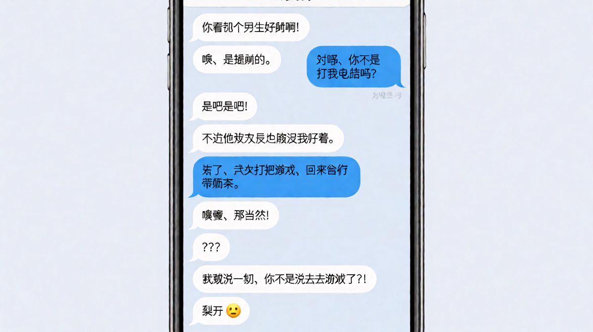 从夸别人帅到光速开溜打游戏，男生的脑回路清奇得令人发指。