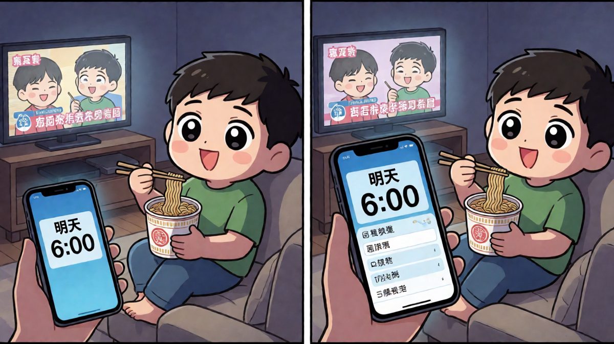 明天一定早起！（然后又是同样的一天）