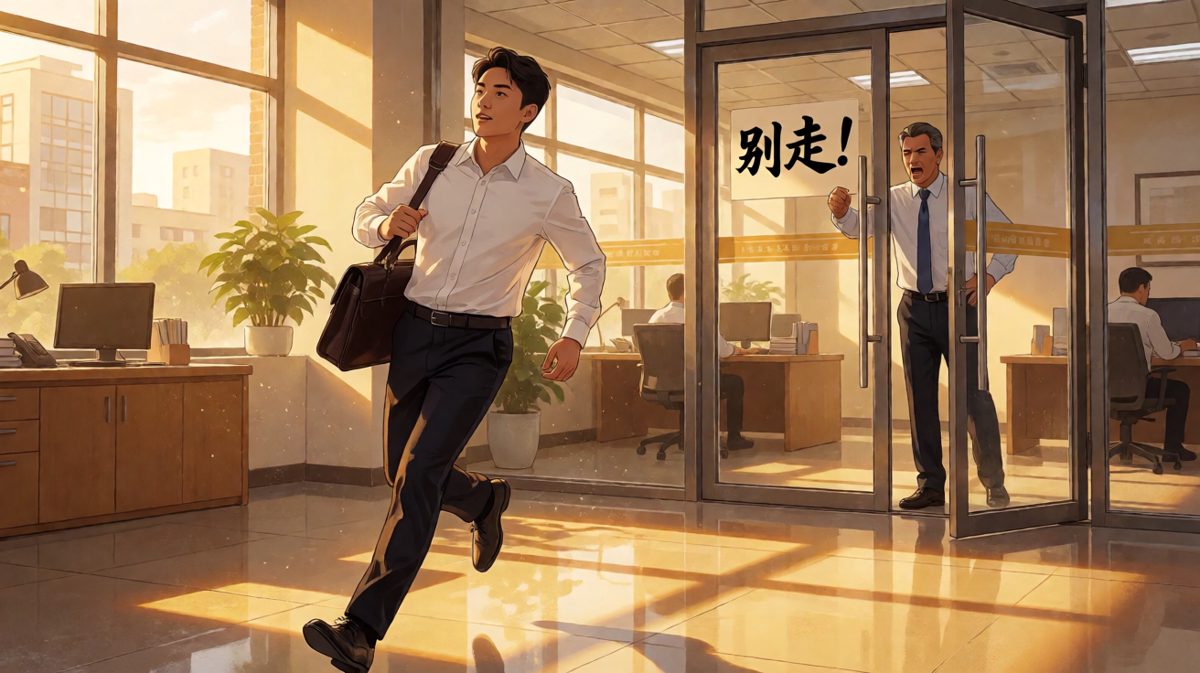 老板：别走！……算了你走吧，明天早点来就行。员工：那我明天住公司行吗？