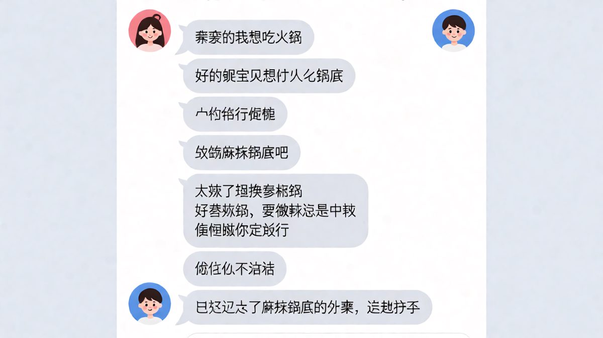 随便这两个字是情侣间的终极难题