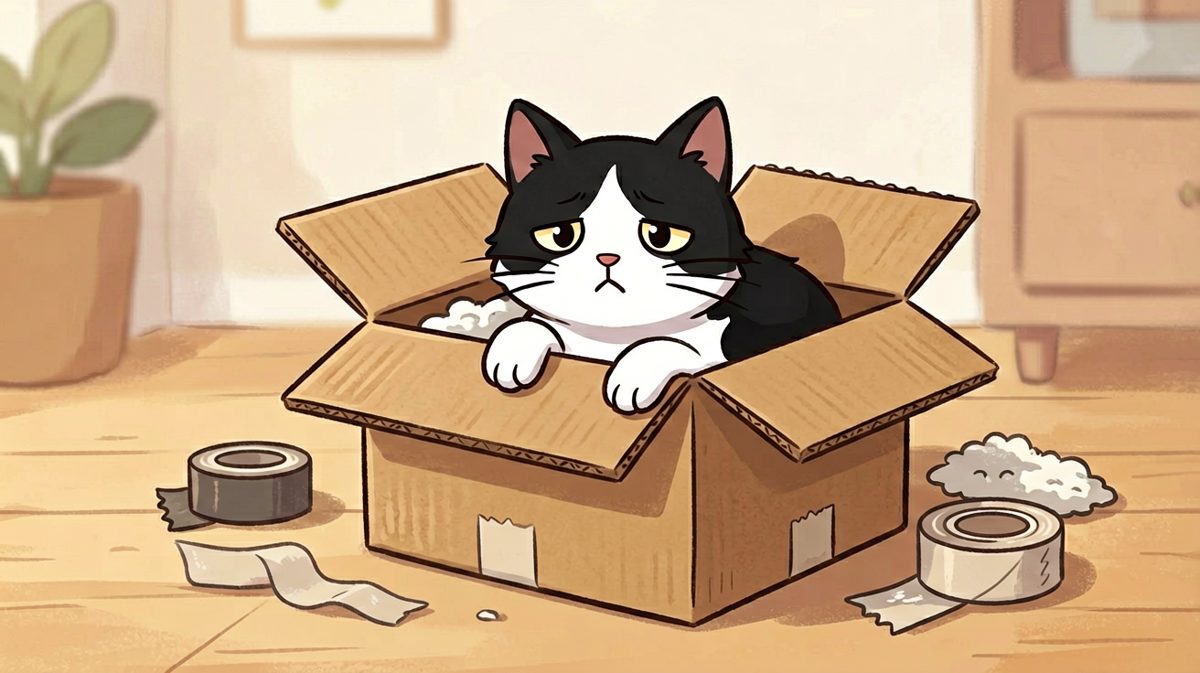 猫咪：是我选择了这个盒子，不是盒子选择了我……好像选错了