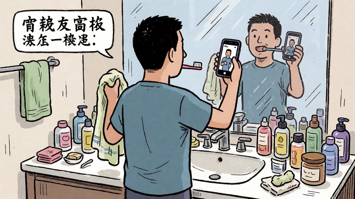 人在刷牙，魂在刷视频