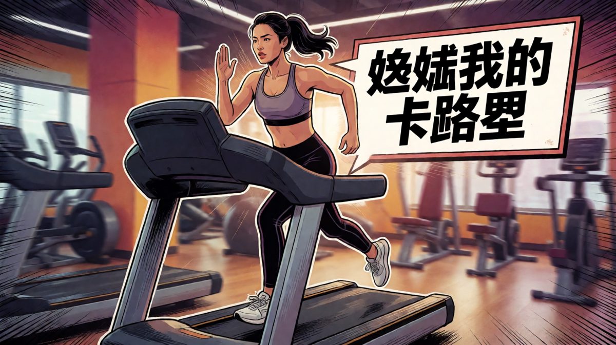 第一天去健身房，雄心勃勃地锻炼