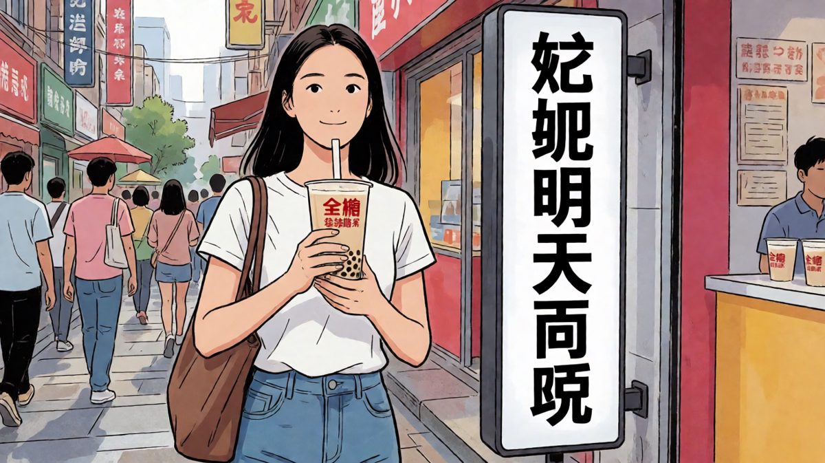 下班路过奶茶店，忍不住买了一杯
