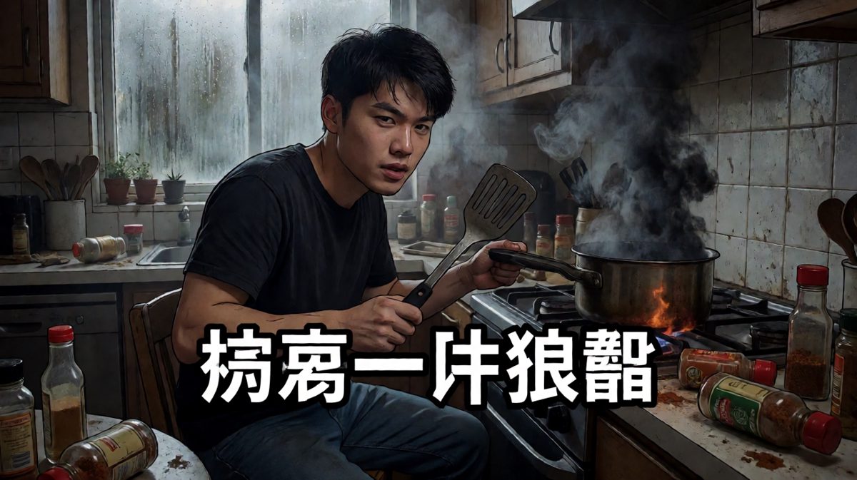 灾难现场，烟雾警报响起