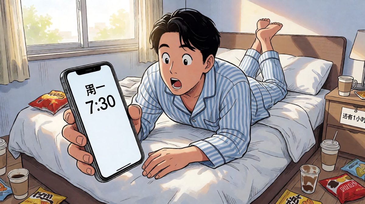 周一早晨7:30，打工人突然惊醒