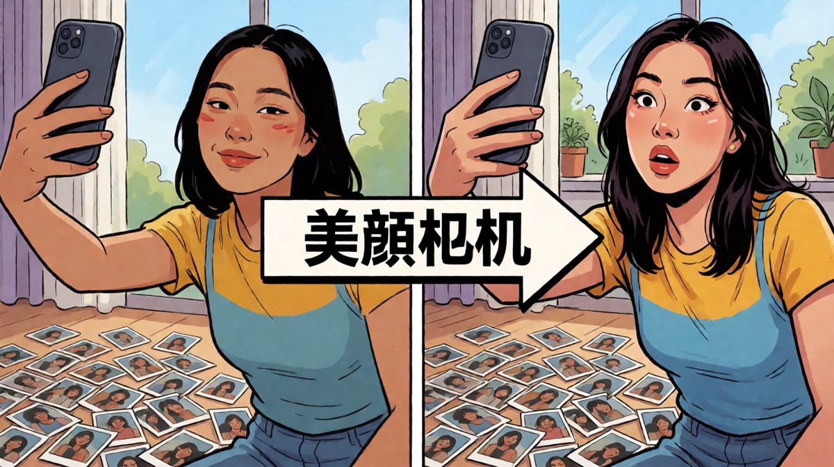我和精修图之间，只隔着一个美颜相机的距离
