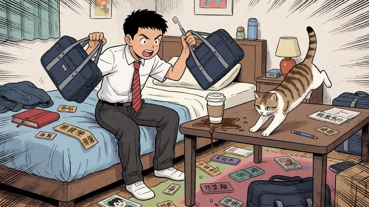 第三格：极限出门模式全开，混乱程度满分。