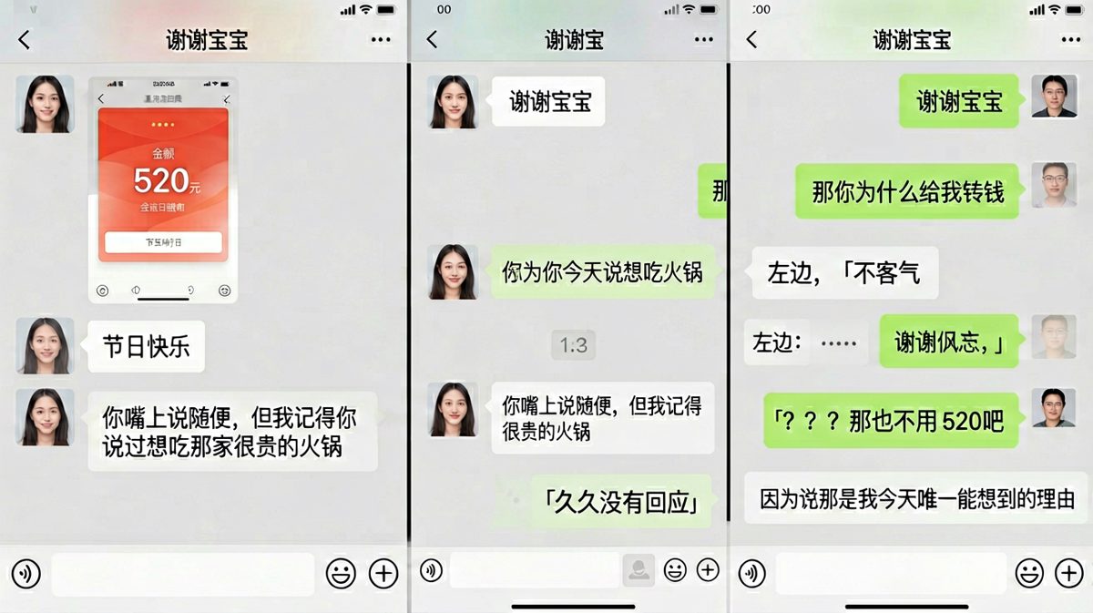 她用一笔钱试探，他用沉默接住