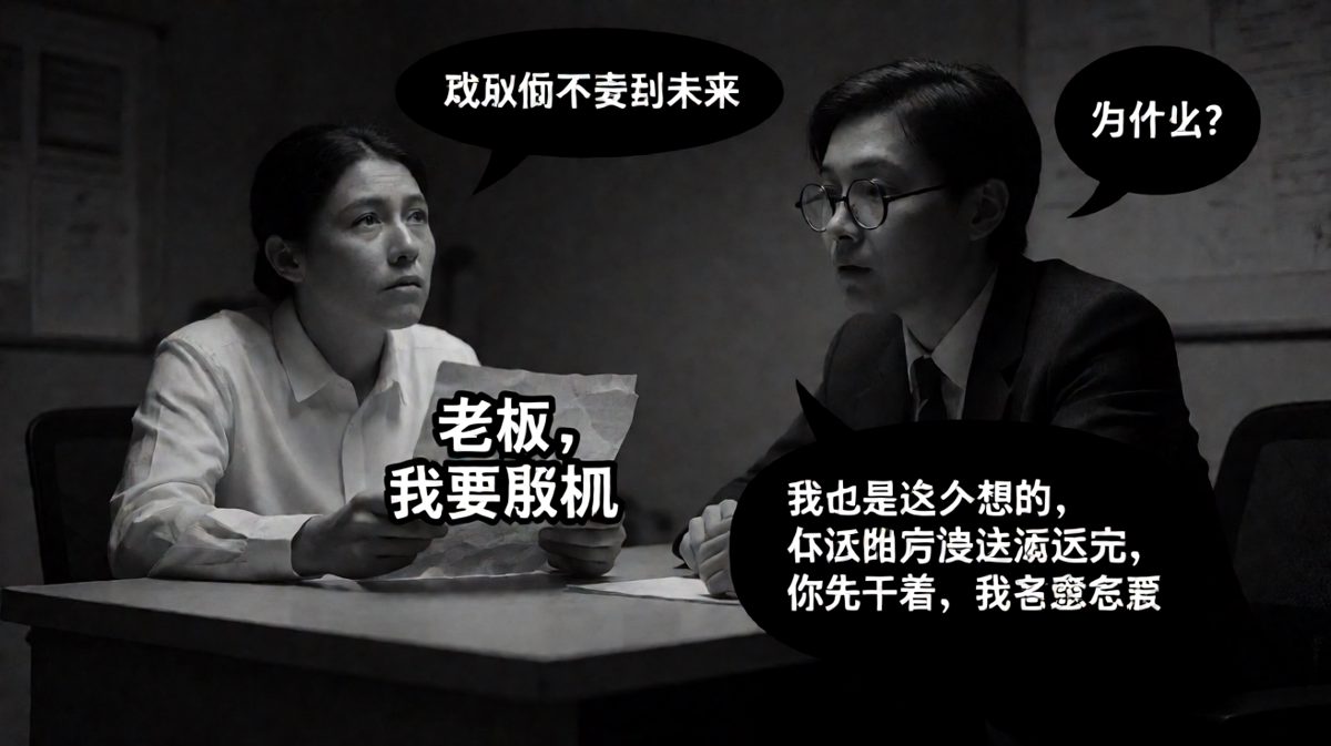 员工说要离职看未来，老板自己也想离职但没敢提