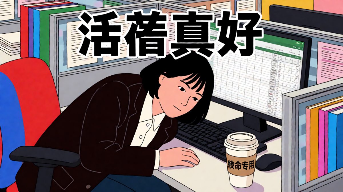 周一早上打卡的那一刻，人类灵魂刚刚回到身体里。