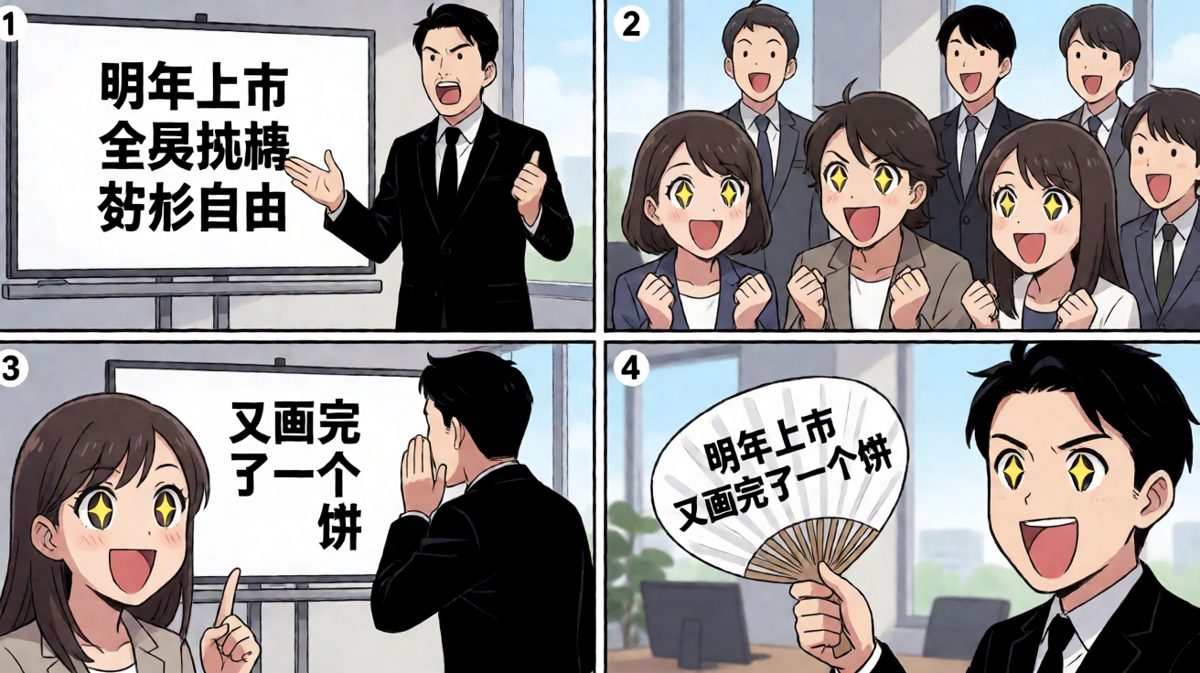 老板画饼全记录：从星辰大海到拿去扇风