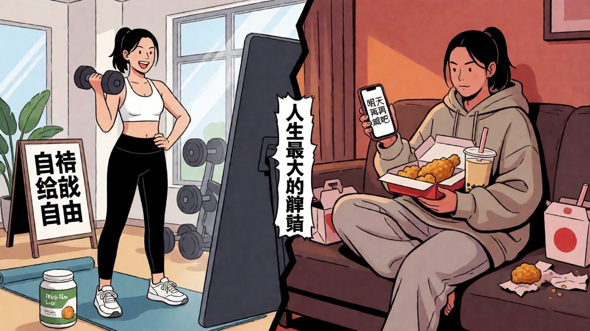 健身房的誓言与沙发上的现实
