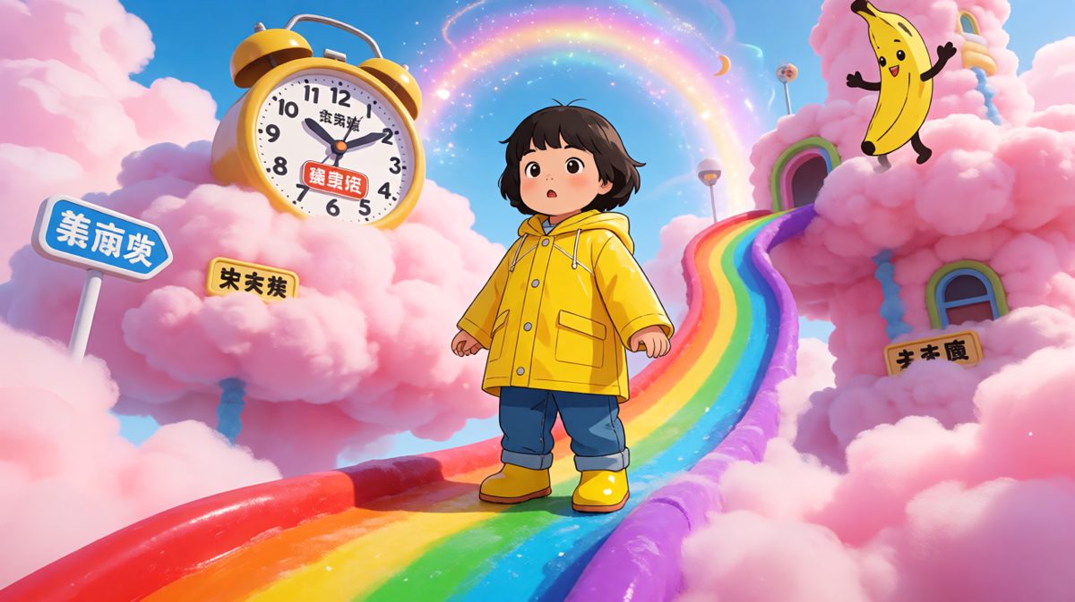 一觉醒来穿越到糖果色梦幻世界。