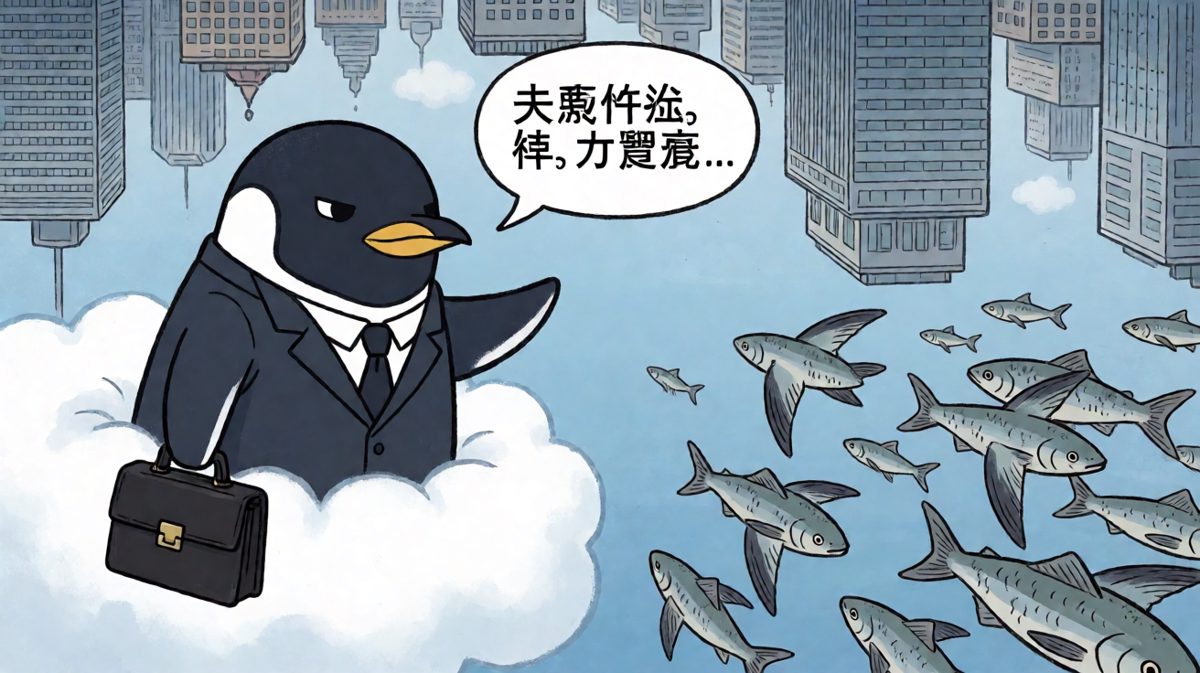 西装企鹅递来名片：'这里是梦境规划局'。