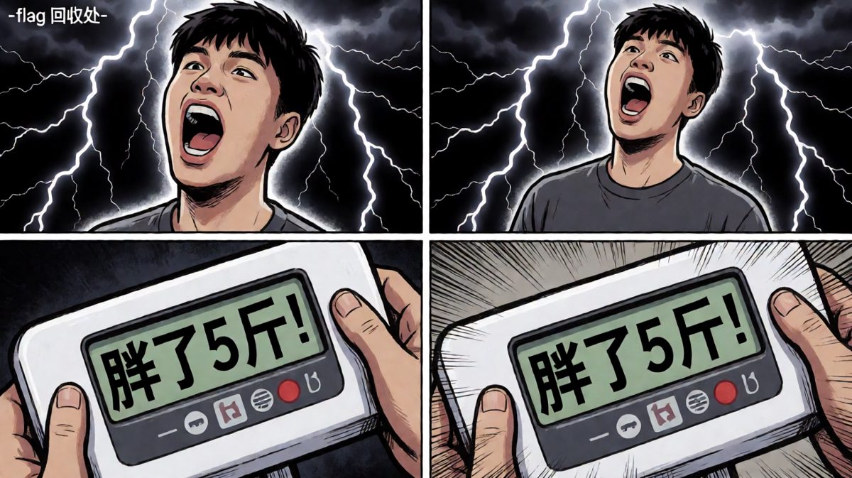 上秤那一刻，flag彻底碎了。
