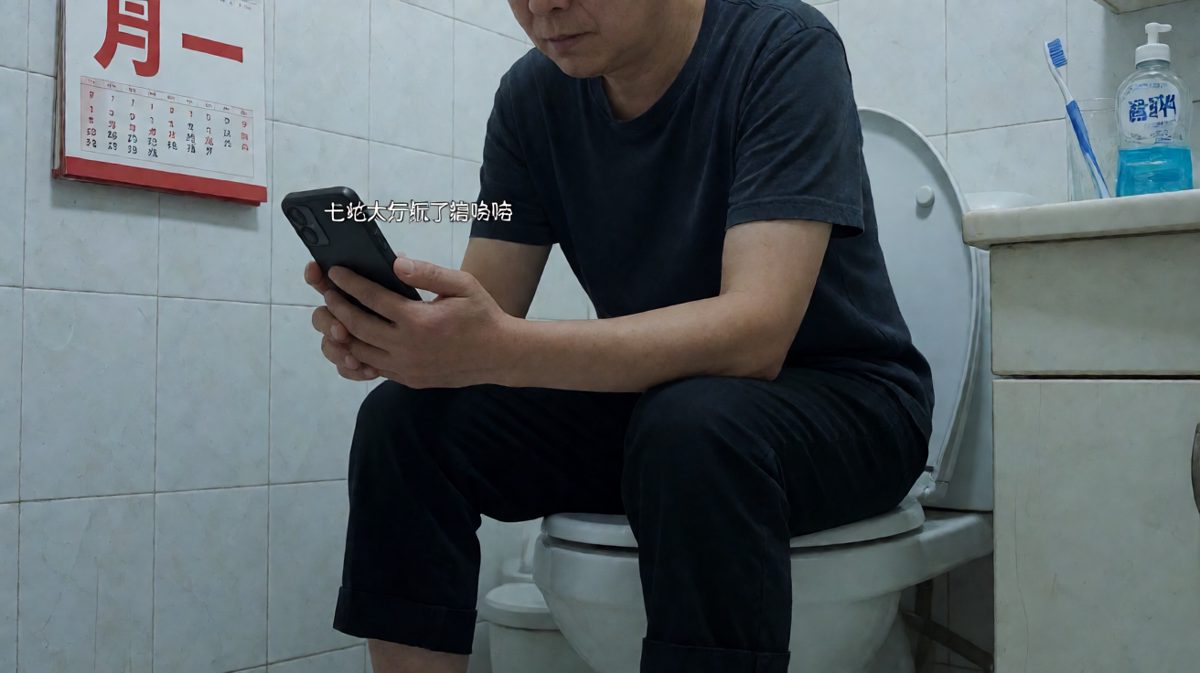 第二格：上厕所成瘾，刷视频停不下来