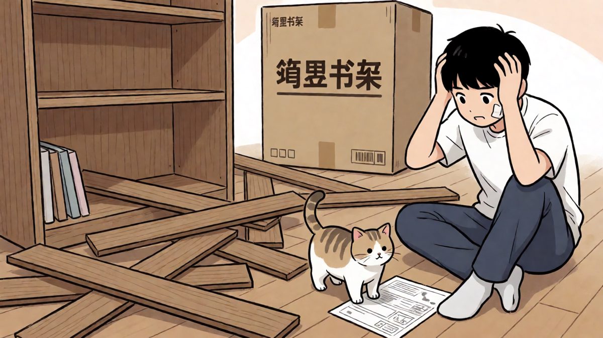 第四格：这就是简易书架的'简'易吗！