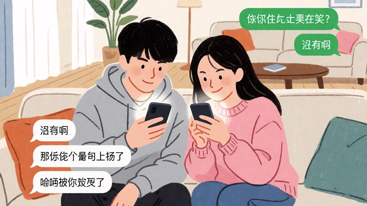 情侣间的微笑审问，一笑就输的默契较量