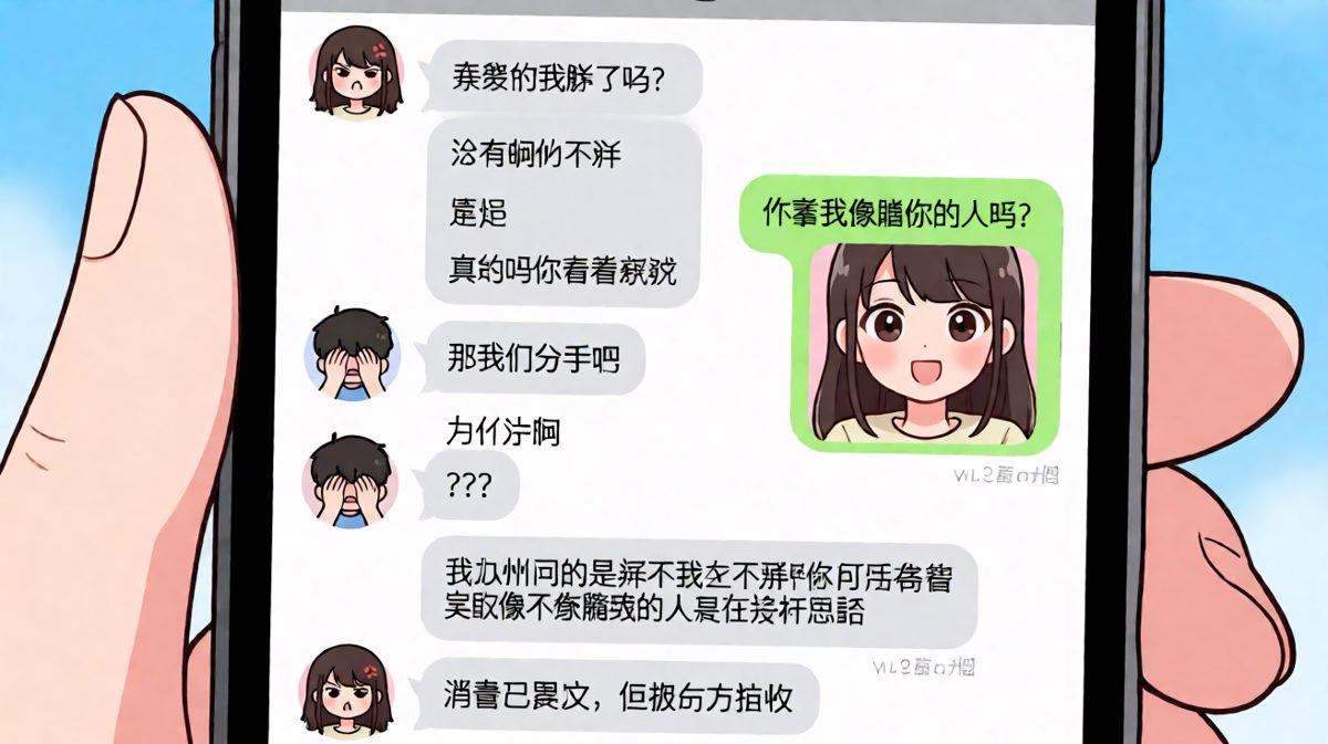 一个送命题差点让男生用一张自拍完成完美翻车。