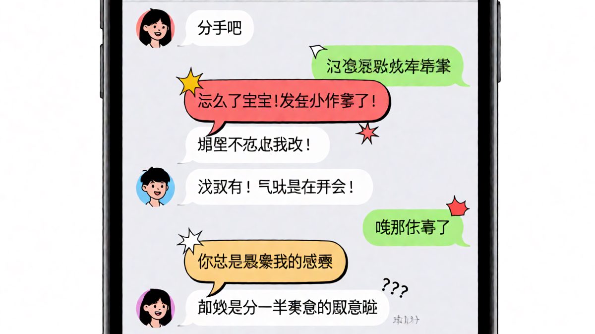 '分手吧'三个字让男生慌到爆，原来只是要分零食