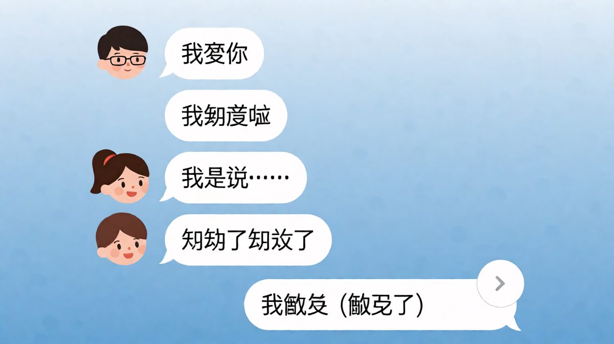 男生表白却说是饿了的反转