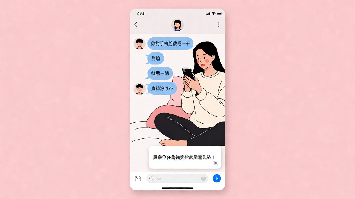 看手机却看到了惊喜礼物