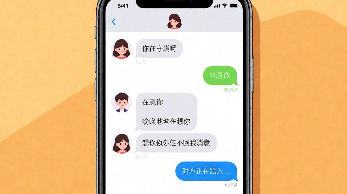 「想你怎么还不回我消息」——男生秒变戏精的反转，从甜蜜秒变质问的搞笑对话