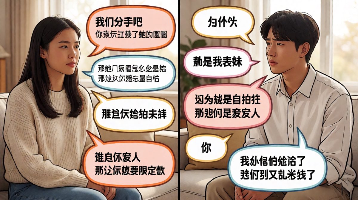 「谁是你爱人」「你」——情侣吃醋吃到表妹的社死反转，从愤怒到甜蜜的爆笑对话