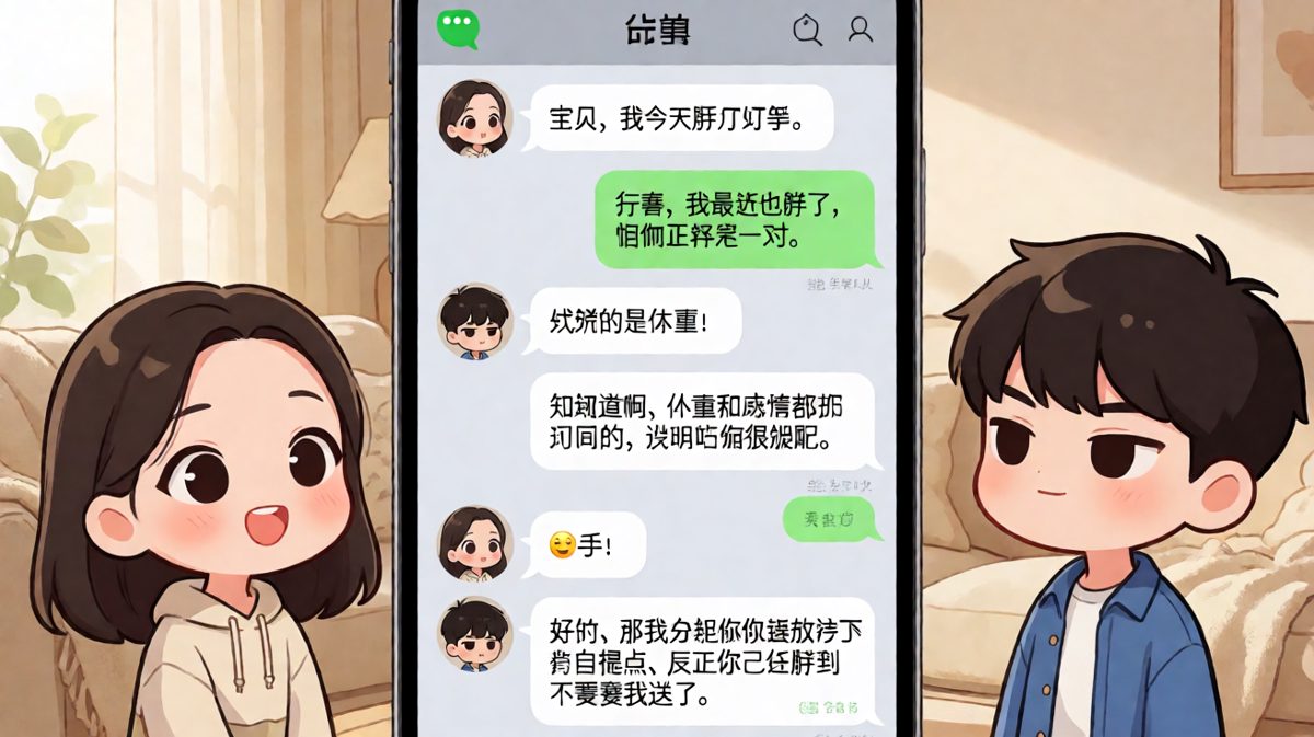 体重梗的神反转，男友的"般配"理论越说越离谱