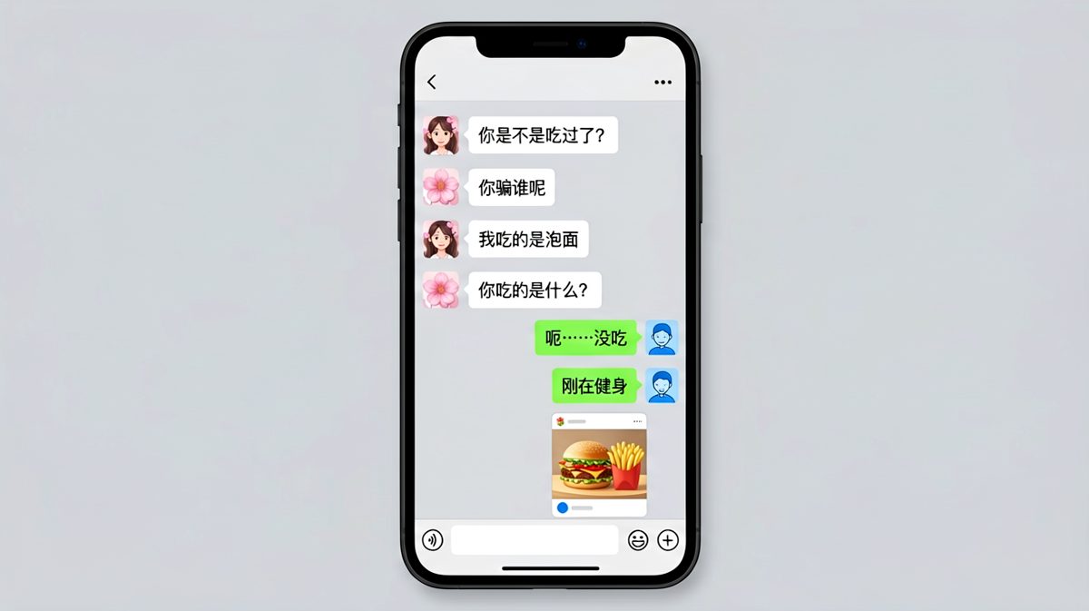 男生谎称没吃饭却暴露外卖订单，被女友当场抓包。