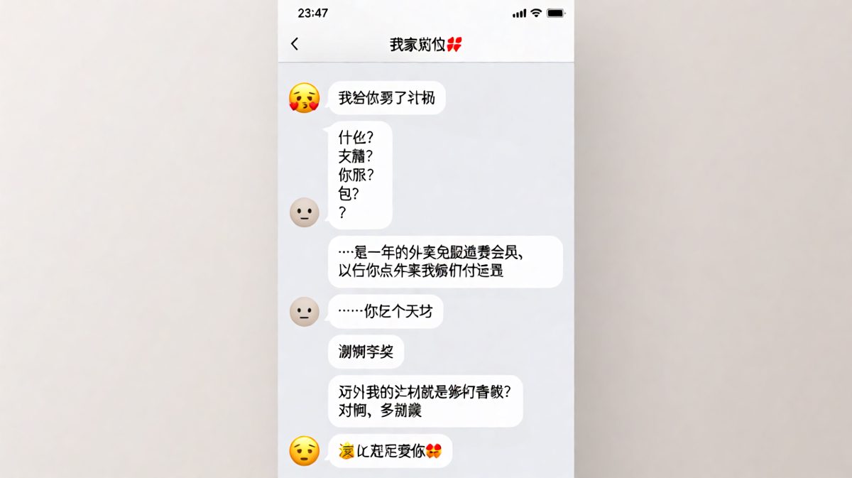 「外卖免配送费」礼物让女友无言以对