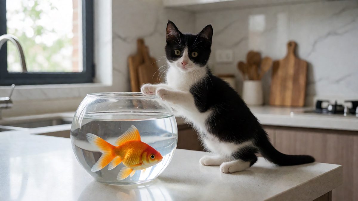 猫咪：不是我干的，是鱼先动的手