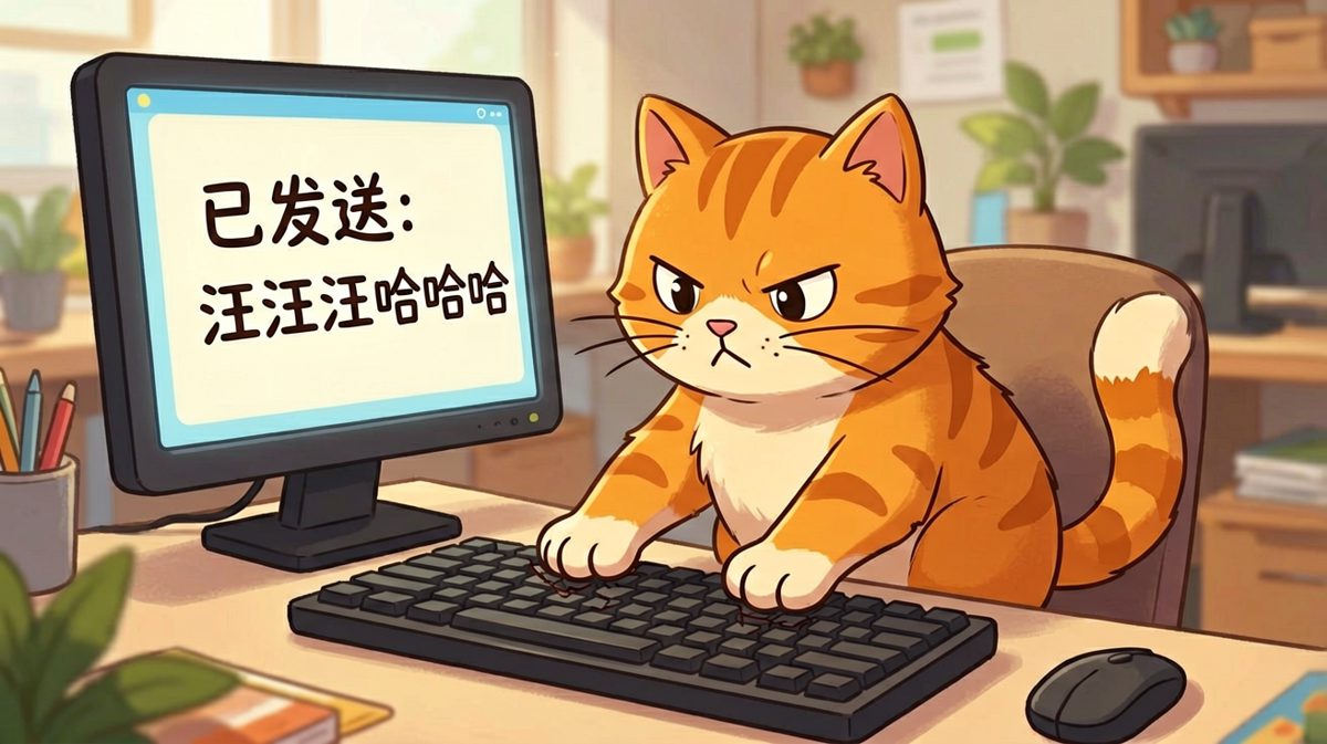 本喵只是在帮主人处理工作，绝对没有乱按键盘！