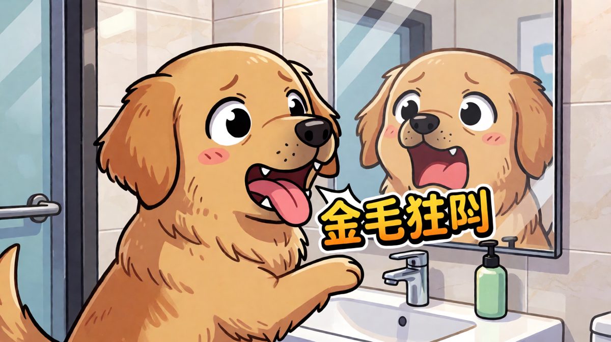汪：哪里来的陌生狗！快滚出我家！